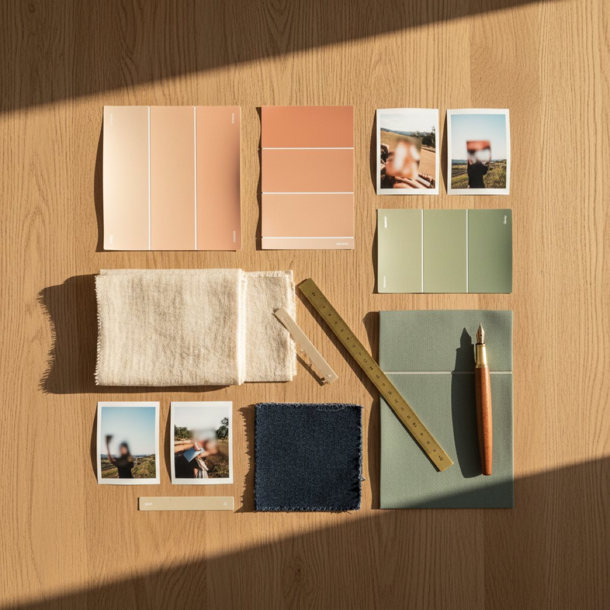 Designer flat lay