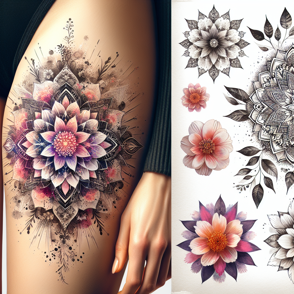 Feminine Classy Thigh Tattoos